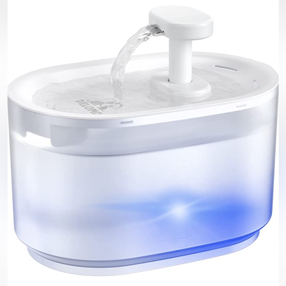 Cat Water Fountain , Dog fountain BPA-Free, Smart Pump LED Water Level Detect